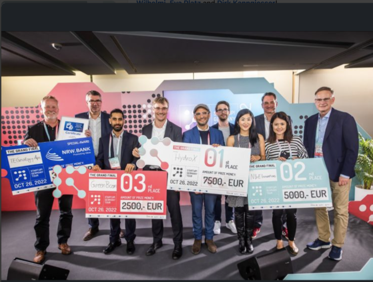 Die Gewinner der Start.up! Germany Tour beim Finale