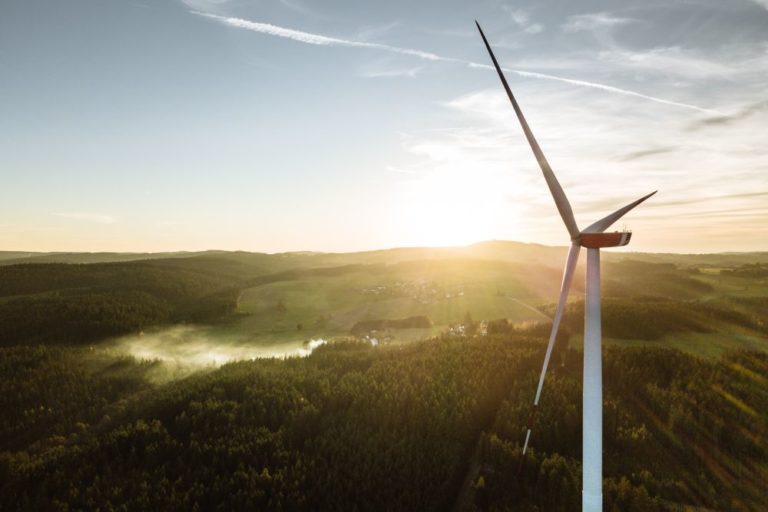 Windrad Infrastrukturprojekt