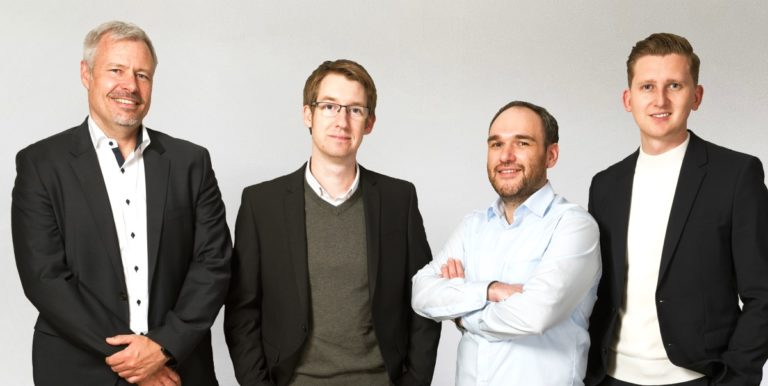 Dr. Rolf Winter, Christoph Keller, Dr. Michael Faath, Benjamin Wöhrl (v. l. n. r.)
