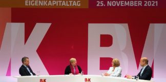 Deutscher Eigenkapitaltag des BVK: Koalitionsvertrag dominiert den Tag Politische Presserunde mit Nikolaus Blome, Ulrike Hinrichs, Carolin Wilms und Horst von Buttlar (v.l.n.r.)