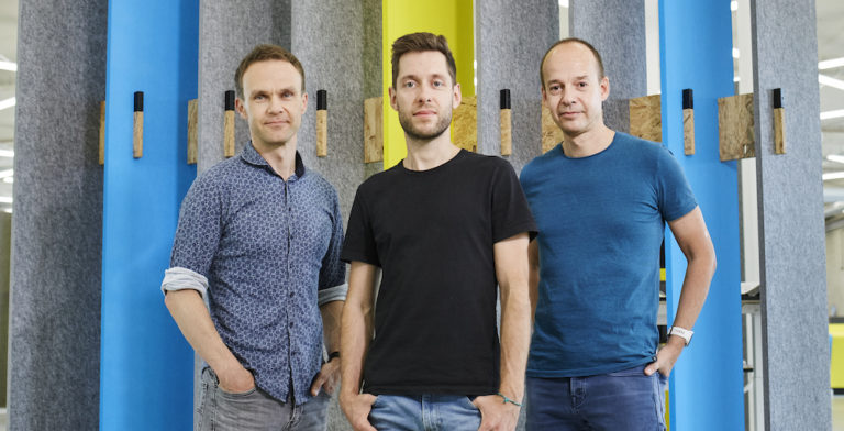 v.l.n.r.: Frank Wolf (Gründer und CMO von Staffbase GmbH), Dr. Martin Böhringer (Gründer und CEO von Staffbase GmbH) und Dr. Lutz Gerlach (Gründer und COO von Staffbase GmbH)