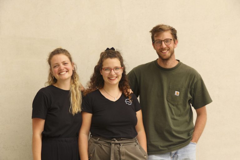 Gründungsteam: Michelle Spitzer, Merit Ulmer und Julian Kolbeck (v. li.)