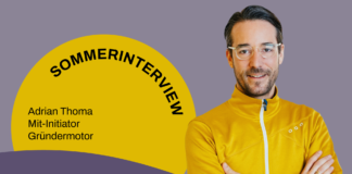 Sommerinterview mit Adrian Thoma, Mit-Initiator Gründermotor