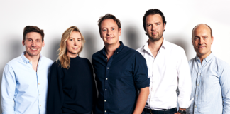 Das Sanity-Group-Management (v.l.n.r.): Florian Blaschke, Laura Simonow, Finn Haensel, Max Narr und Dr. Konstantin Rutz