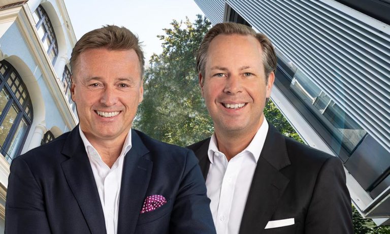 Johannes Burbach und Justus Schmidtke (v.l.n.r.) übernehmen Unternehmensnachfolge-Leitung bei BayBG