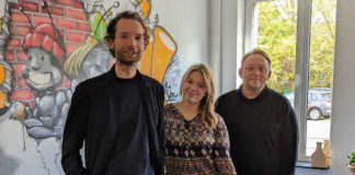 Kooperation: WorkInn UND WORQS freuen sich auf die Zusammenarbeit Tim Schabsky, Denise Ruhrberg, Tobias Kollewe (v.l.)