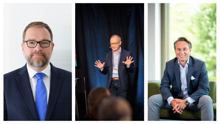 Frank Hüther, Abacus alpha, Dr. Michael Brandkamp, ECBF, Ulrich Seitz, Baywa r.e. Energy Ventures (v.l.n.r.)