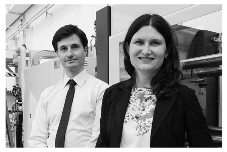 Das CO2BioClean-Gründerteam Dr. Fabiana Fantinel und Alessandro Carfagnini