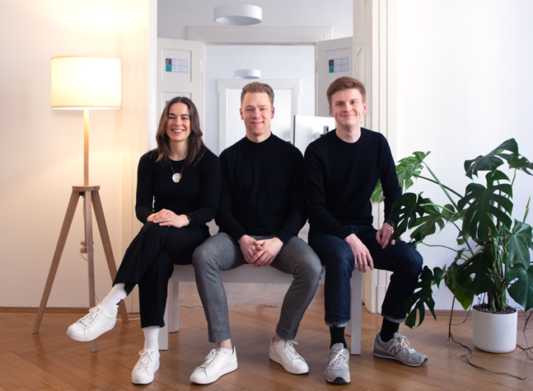 Gründungteam von Tanso: Gyri Reiersen, Till Wiechmann, Lorenz Hetzel