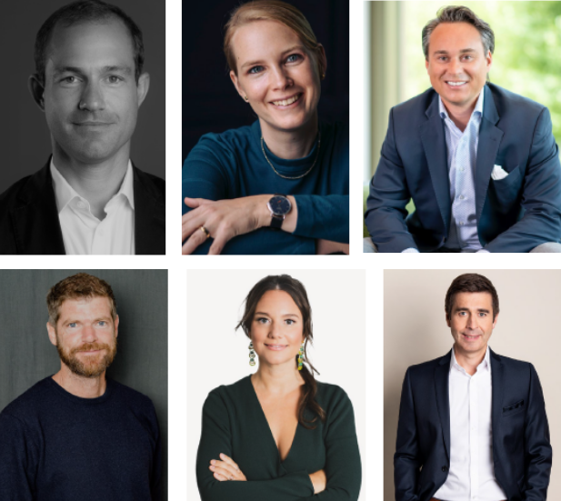 Matthias Dill (Energy Impact Partners), Dörte Hirschberg (Climentum Capital), Tobias Seikel (Planet A), Daria Saharova (World Fund), Holger Fries (Walter Fries Corporate Finance), Ulrich Seitz (Baywa r.e. Energy Ventures)