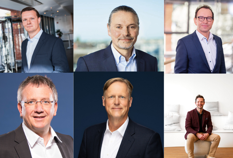 Stephen Struwe-Ramoth (NBank Capital), Dr. Heiko Milde (IFB Innovationsstarter), Ralf Borchers (NBank Capital), Uwe Bräuer (Genius), Holger Zervas (MBG Schleswig-Holstein), Sebastian Megow (Baltic Incubate Business Club)