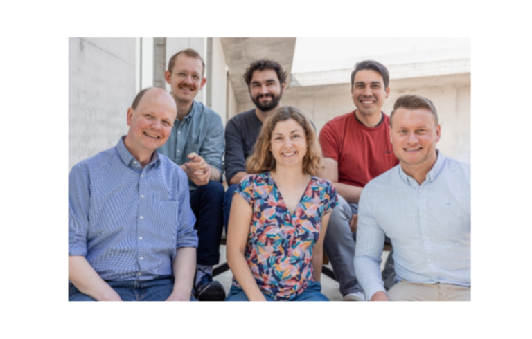 Gründungsteam von metiundo: Felix Sorgius, Felix Mücke, Laurent Gresset-Bourgeois, Karin Kugler, Dennis Nasrun, Max Hülser