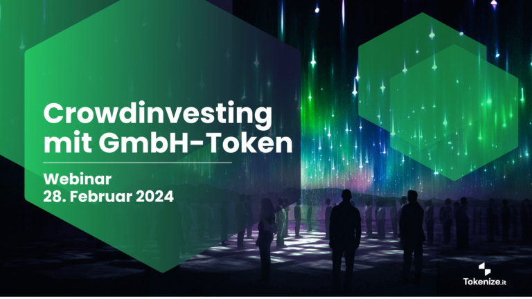 Webinar "Crowdinvesting mit GmbH-Token"