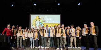 start2grow Gründerwettbewerb: Die zehn prämierten Startups freuen sich über Preisgelder im Gesamtwert von 94.000 €. (c) Markus Mielek