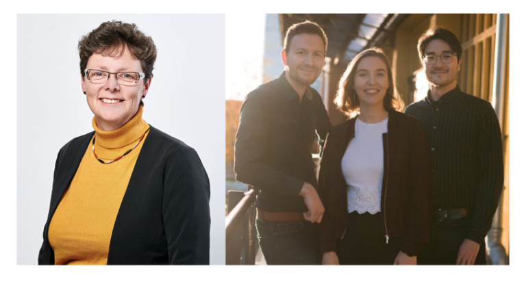 Karin Rabe (bm-t) & Michael Rieke, Martha Wenzel und Fabian Rösler (E-Terry)