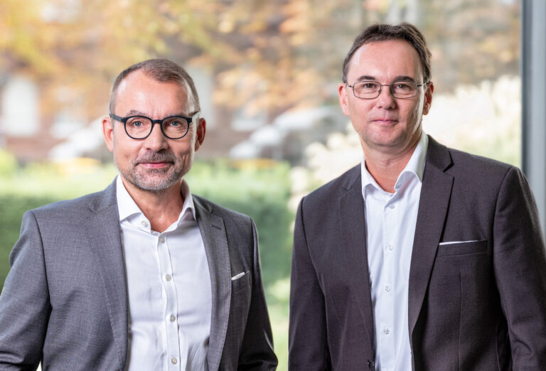Dr. Jörg Goschin und Alexander Thees (r.), Co-Geschäftsführer KfW Capital (c) KfW Capital/W. Vorjohann