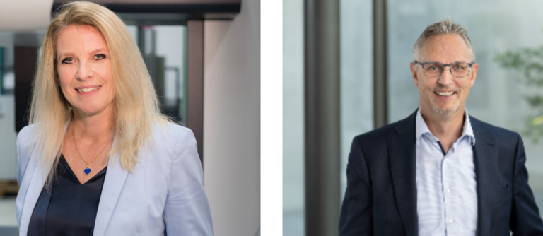 Dr. Heike Wenzel, CEO Wenzel Group (Copyright: Wenzel), Alois Bösl, Bereichsleiter BayBG (c) BayBG