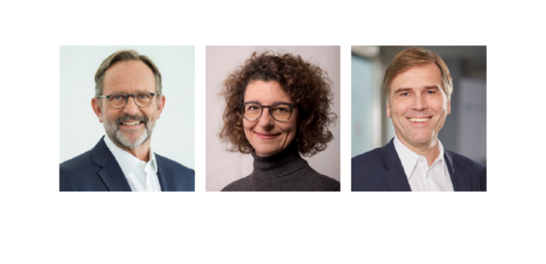 Prof. Dr. Ralf Huss (BioM), Dr. Angelika Vlachou (High-Tech Gründerfonds), André van Hall (BioCampus Cologne)