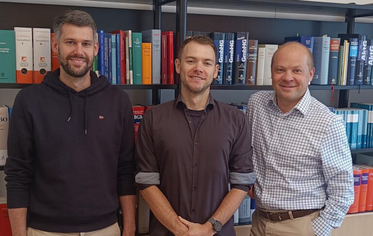 Paul Michalke (TGFS), Roy Kaiser (Peeriot), Stephan Beier (bm|t) Foto: (c) TGFS