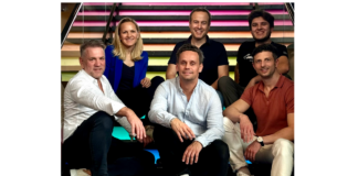 Jörg Walden (Walden Holding), Susanne Fromm (Vanagon Ventures), Axel Roitzsch (Vanagon Ventures), Christian Adler (LoopID), Alexis Gamboa (LoopID), Sandro Stark (Vanagon Ventures) (von Links nach Rechts)