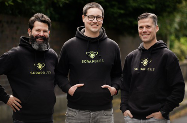 Die ScrapBees-Founder Thilo Hamm, Sebastian Kopsan & Florian Kriependorf