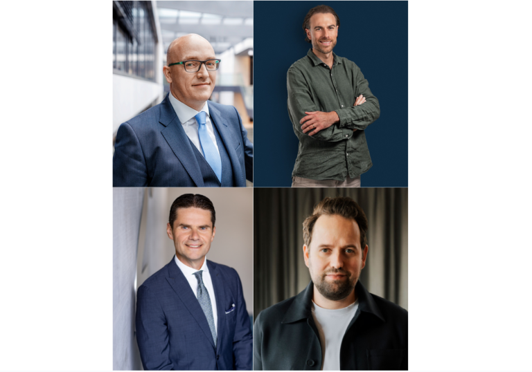 Christian Schatz (Flick Gocke Schaumburg), Alexander Meyer-Scharenberg (Alstin Capital), Robert Massing (Solutio) & Alexander Langholz-Baikousis (Cherry Ventures)