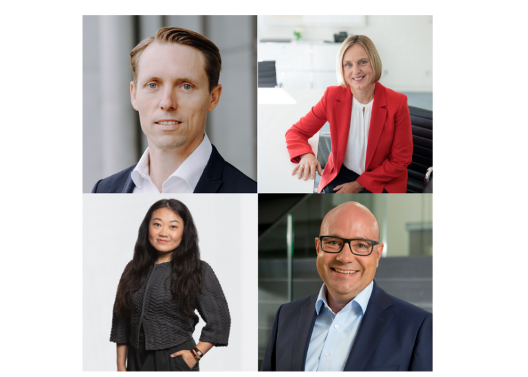 Dr Sascha Berger (biotech investor), Monika Steger (Bayern Kapital), Dr Fei Tian (MIG Capital) & Holger Reithinger (Forbion)