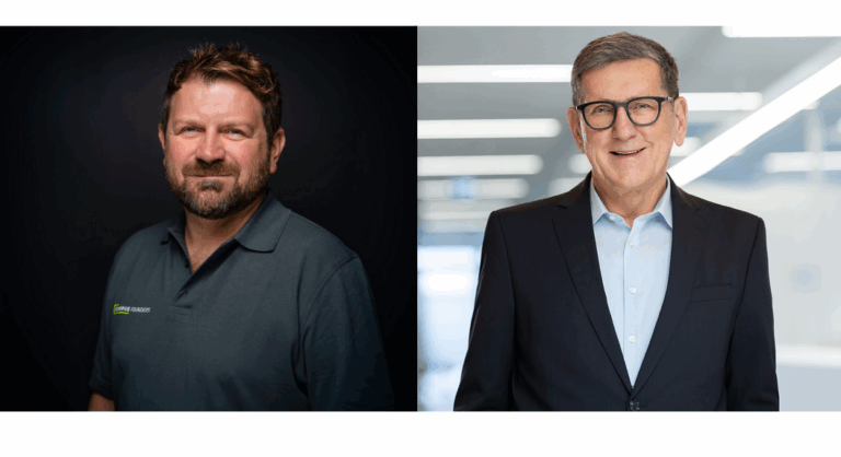 Patrick Burkert (Campus Founders) & Prof. Reinhold Geilsdörfer (Dieter Schwarz Stiftung)