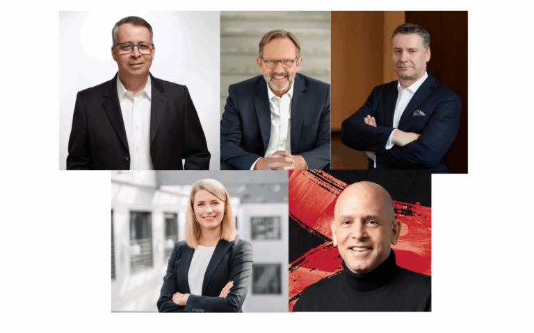Oliver Schacht (BIO Deutschland), Prof. Dr Ralf Huss (BioM), Klaus Ort (EY), Bianca Adolphs (BCG) & Christian Tidona (Biomed X)