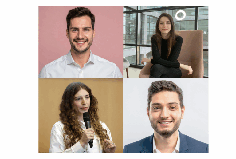 Dr. Jannik Rößler (Pixit), Victoria Schöffel (Belle Health), Arina Trofimova (Deepfile) & Haris Yalcinkaya (Ziya)