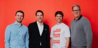 Das NEOH Gründerteam - Adel Hafizovic (CSO), Alexander Gänsdorfer (CGO), Manuel Zeller (CEO), Patrick Kolomaznik (COO)