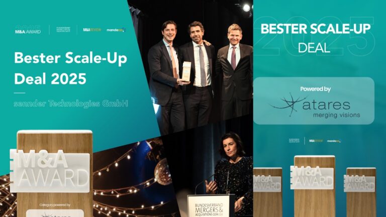 sennder gewinnt Scale-Up Award beim M&A Award 2025 (c) M&A Verband