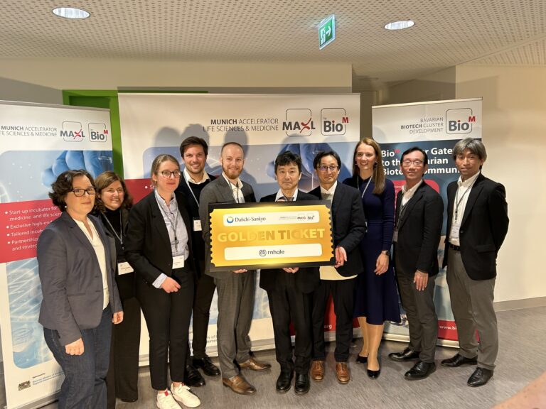 Biotech Start-up RNhale gewinnt Daiichi Sankyo Golden Ticket für den BioM-Inkubator MAxL