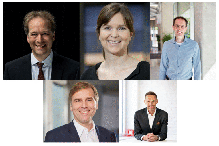 Prof. Dr. Kai Thürbach (Gateway Gründungsnetz e.V.), Dr. Stephanie Grubenbecher (Gateway TH Köln), Marc Kley (Gateway Exzellenz Start-up Center der Universität zu Köln), André van Hall (BioCampus Cologne) & Dr. Manfred Janssen (KölnBusiness Wirtschaftsförderung)