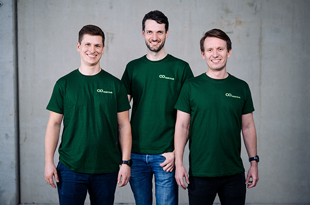 Co-reactive Gründungsteam: v.l. Dr. Andreas Bremen (CEO), Orlando Kleineberg (CTO), Willi Peter (CCO)
