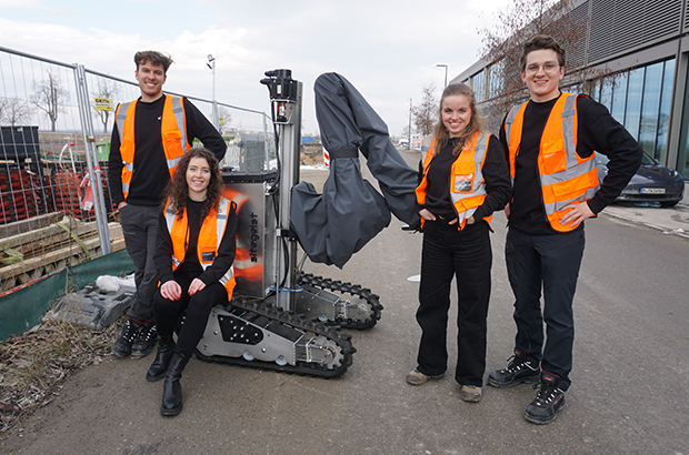 Das Sitegeist-Gründungsteam: Dr. Lena-Marie Pätzmann, Julian Hoffmann, Nicola Kolb und Claus Carste
