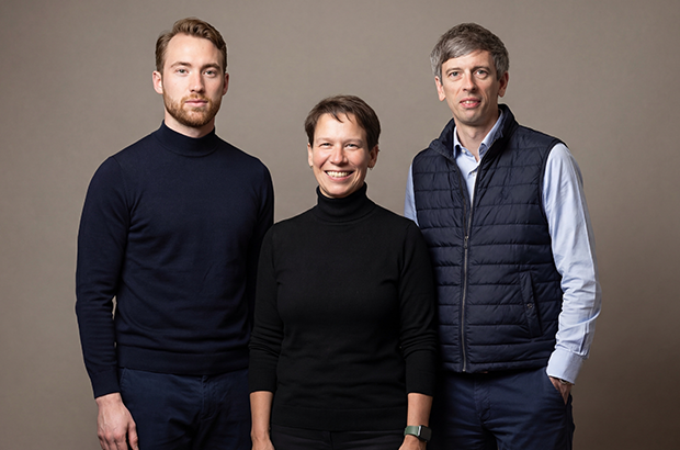 Das Oska-Health-Gründungsteam Niklas Best, Claudia Ehmke und Dr. Malte Waldeck