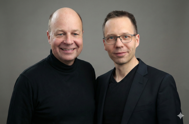 Die ewigbyte-Gründer Dr. Steffen Klewitz und Phil Wittwer (nicht im Bild: Mitgründerin Dr. Ina von Haeften)