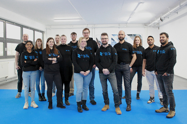 Das Fusion Bionic-Team rund um die Gründer*innen Dr. Sabri Alamri, Benjamin Krupop, Laura Kunze, Dr. Tim Kunze
