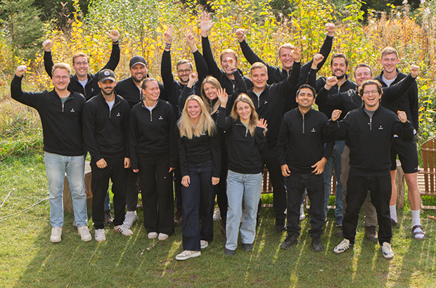 Das Aampere-Team rund um die Founder Florian Reister, Niko Schmidt und Maximilian Rost