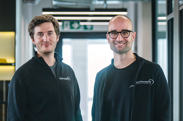 Die Gründer von QuantumDiamonds: Dr. Fleming Bruckmaier und Kevin Berghoff