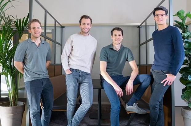 Das Moss-Gründerteam Ante Spittler, Anton Rummel, Ferdinand Meyer und Stephan Haslebacher