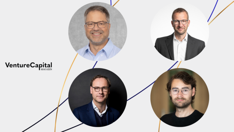 Dr. Claas Heise (NRW.Bank), Dr. Markus Schillo (EIF), Markus Pflitsch (Terra Quantum) & Dr. Thomas Luschmann (Peak Quantum)